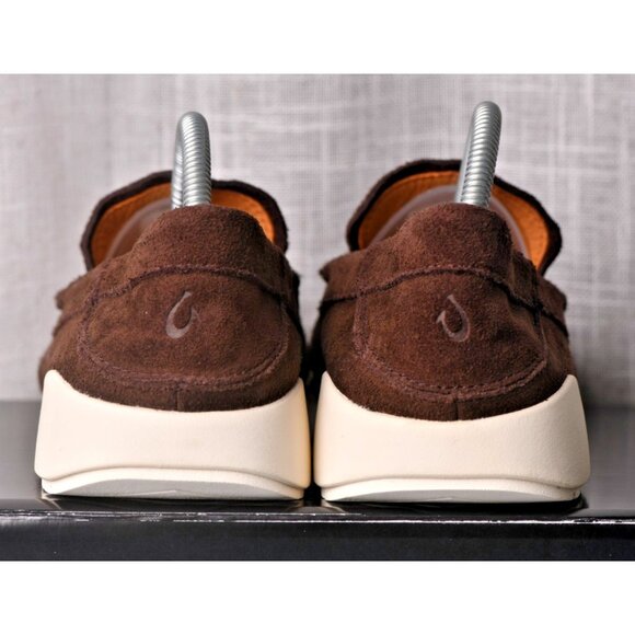 New! Size: 9 Men | Olukai KA\'A Leather Suede Loafer | Brown | 10535-6363 main image 6